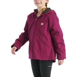 Carhartt Sierra Plum Hooded Sherpa Lined Jacket Durable Design